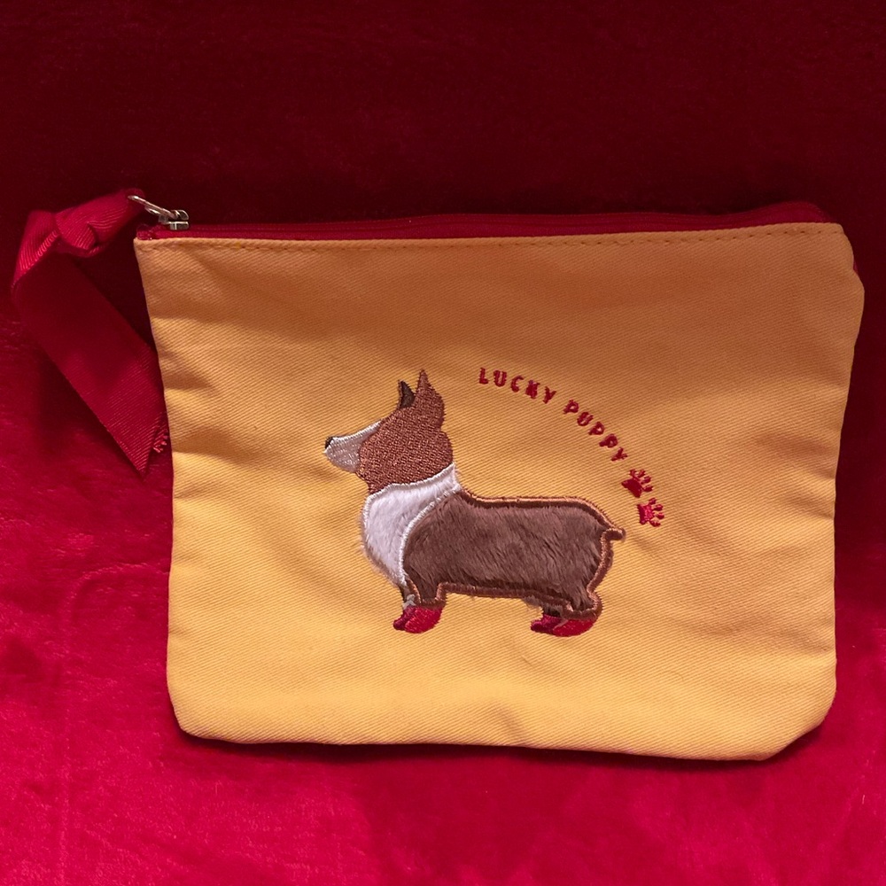 Etude House Lucky Puppy Corgi Zip Pouch